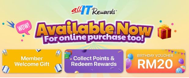ALL IT Rewards Is Now Available On ALL IT Online Store!
